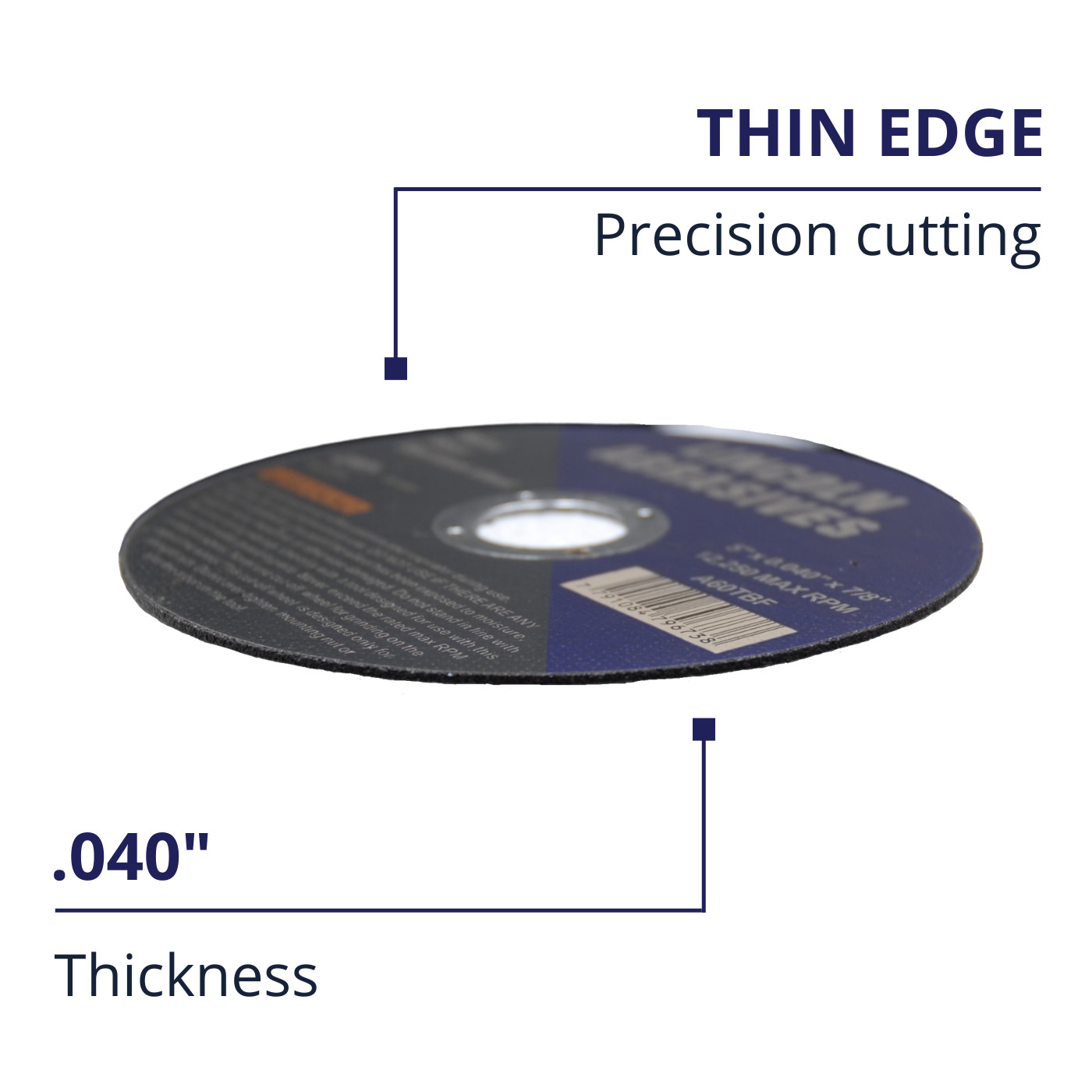 400-PK 5″ x .040″ x 7/8 Cut-off-Wheels Cutting Discs Steel & Metal