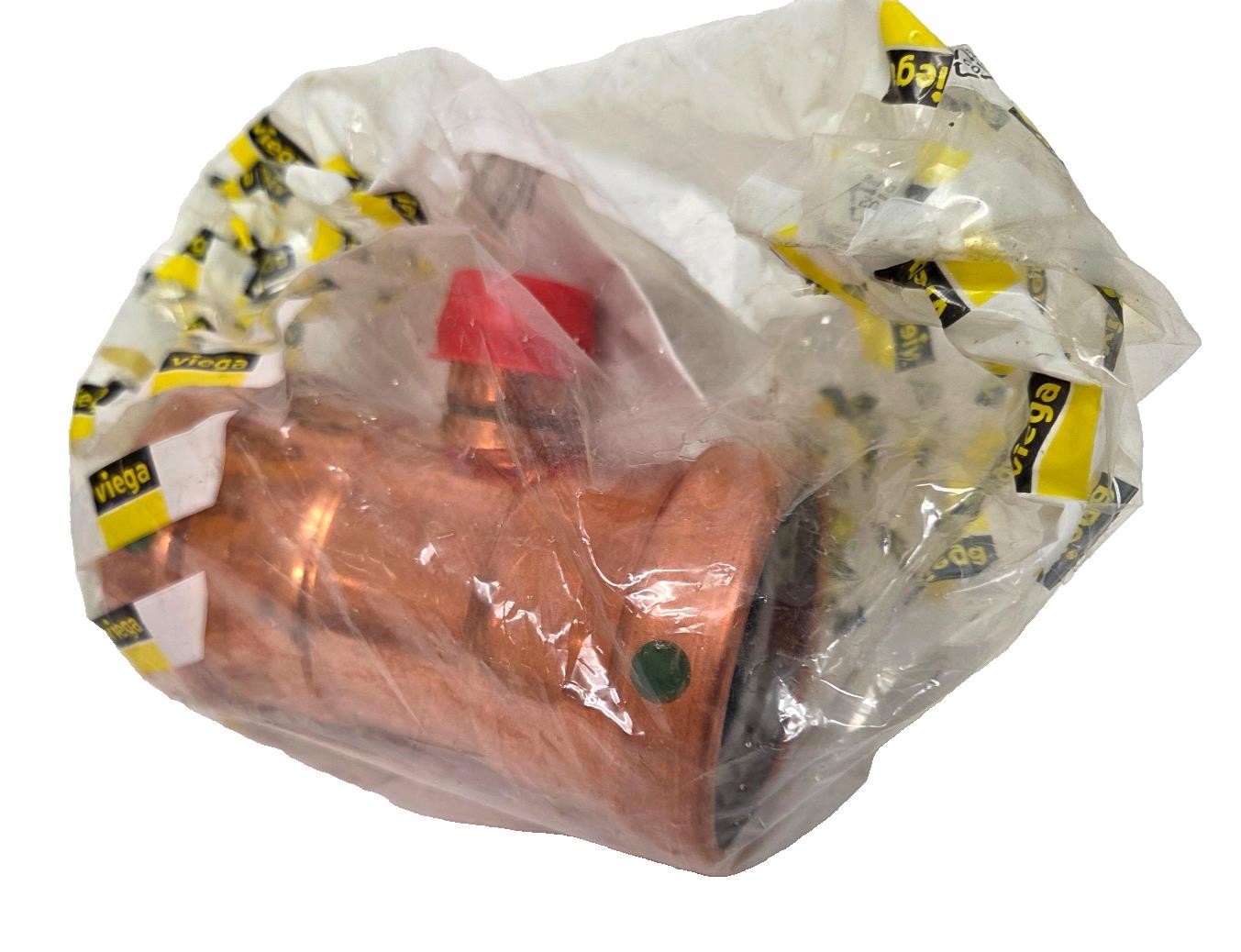 Sealed Viega ProPress XL-C Copper Tee 22298, 2-1/2″ X 2-1/2″ X 3/4″ LF