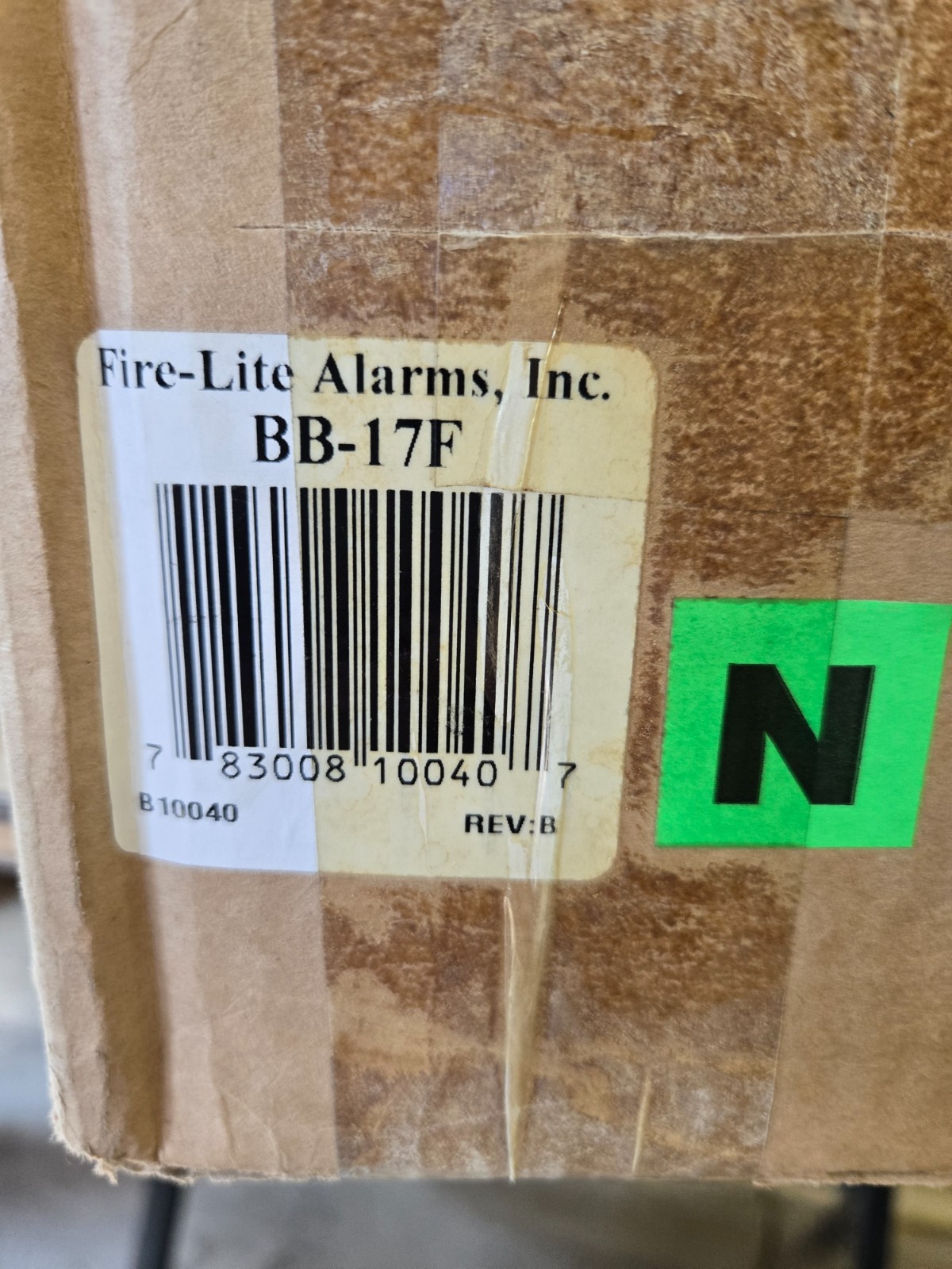 Fire-Lite BB-17F Battery Box NOS Still in the original Box