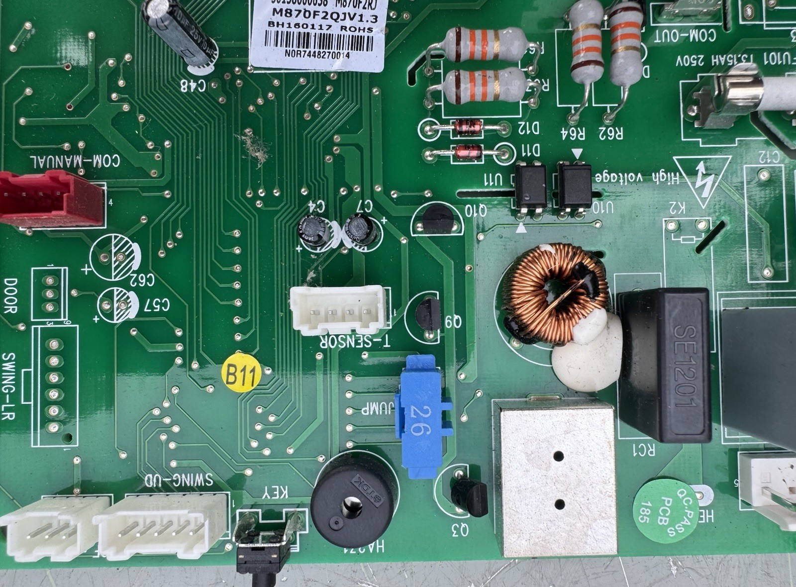 Gree 30138000658 Main Control Board GRJ870-A1 M870F2RJ M870F2QJV1.3