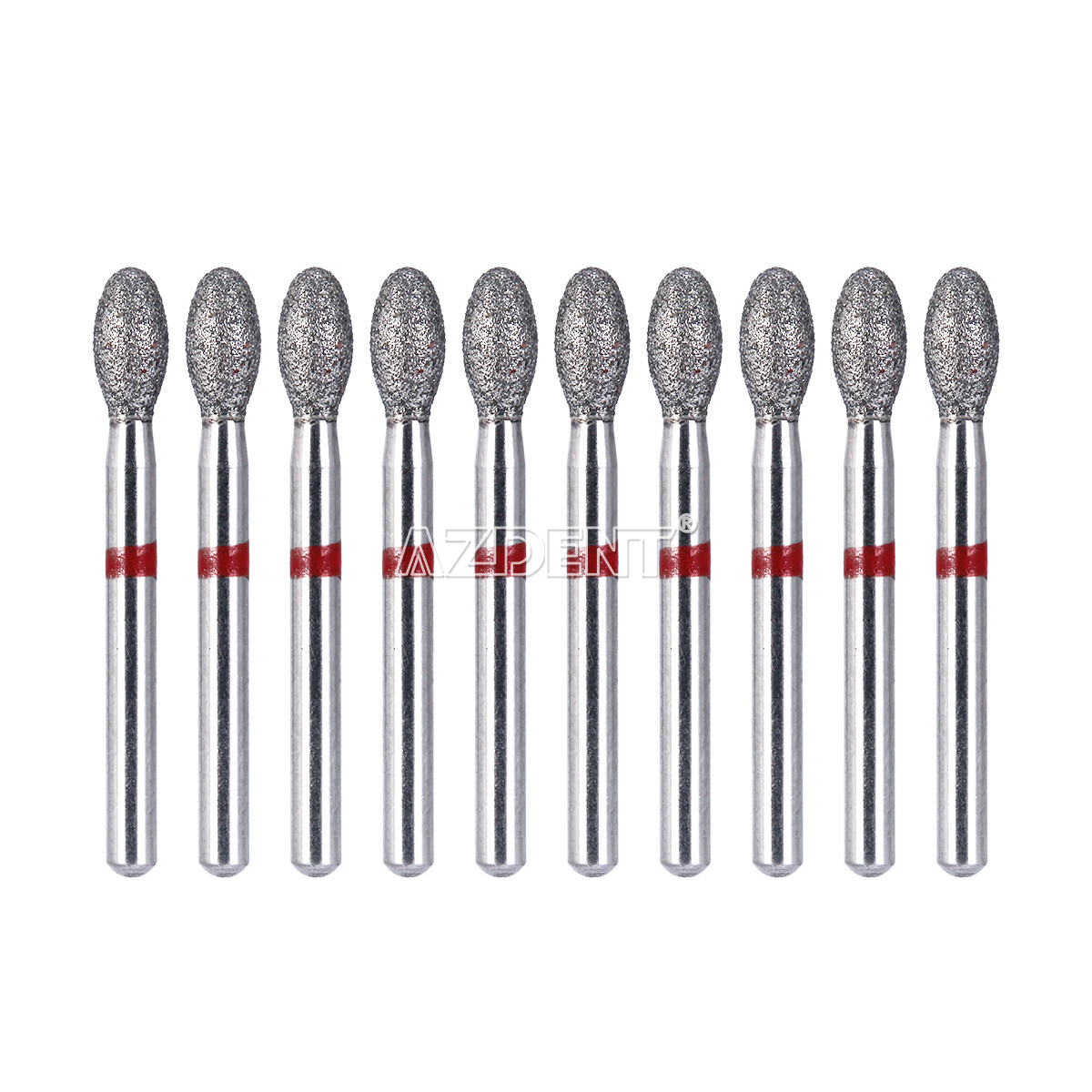 10 Pack Denal Diamond Burs 379-023F Fine Football FG for High Speed Handpiece