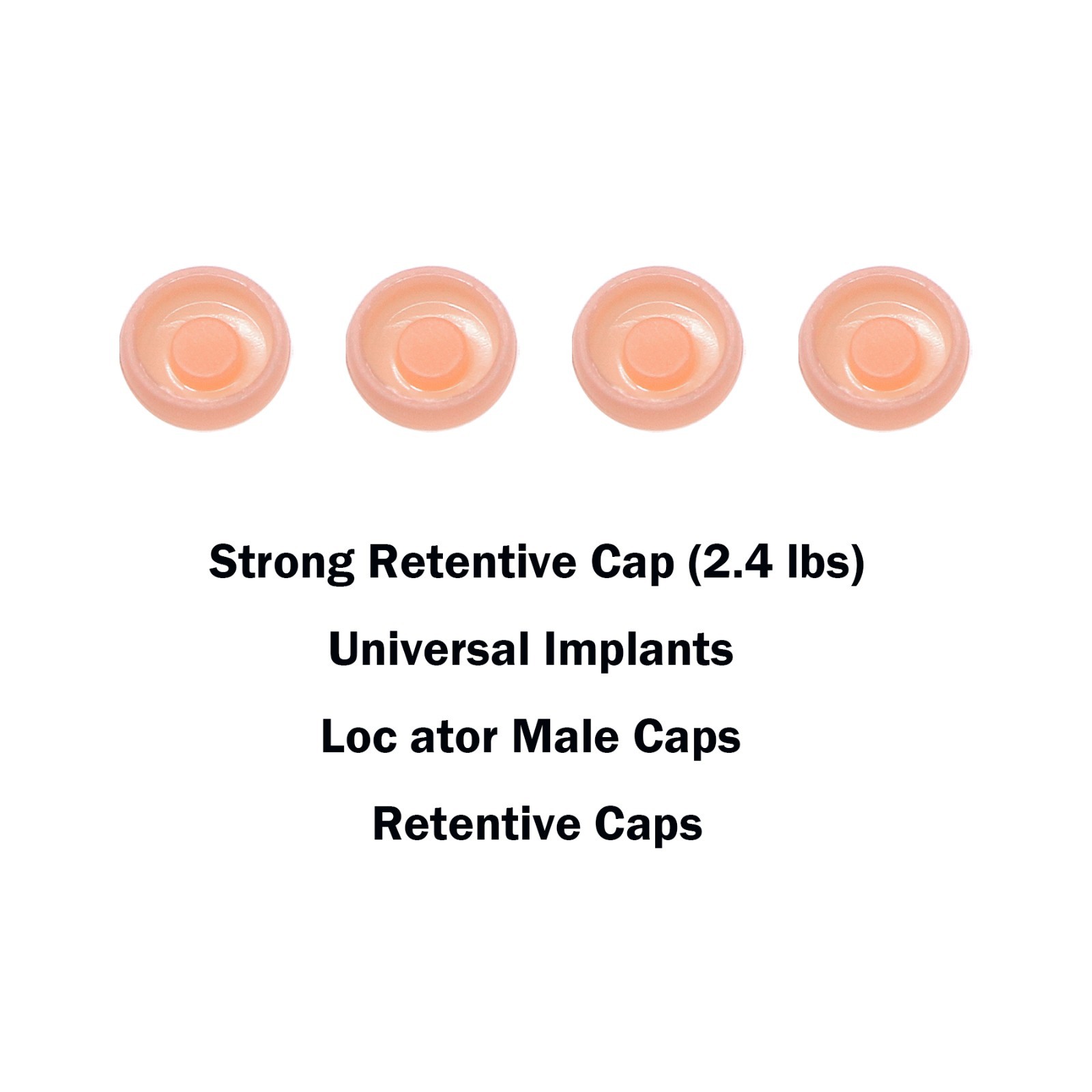 US Universal Dental Overdenture Implant Retention Caps 2.4lbs &Locator Core Tool