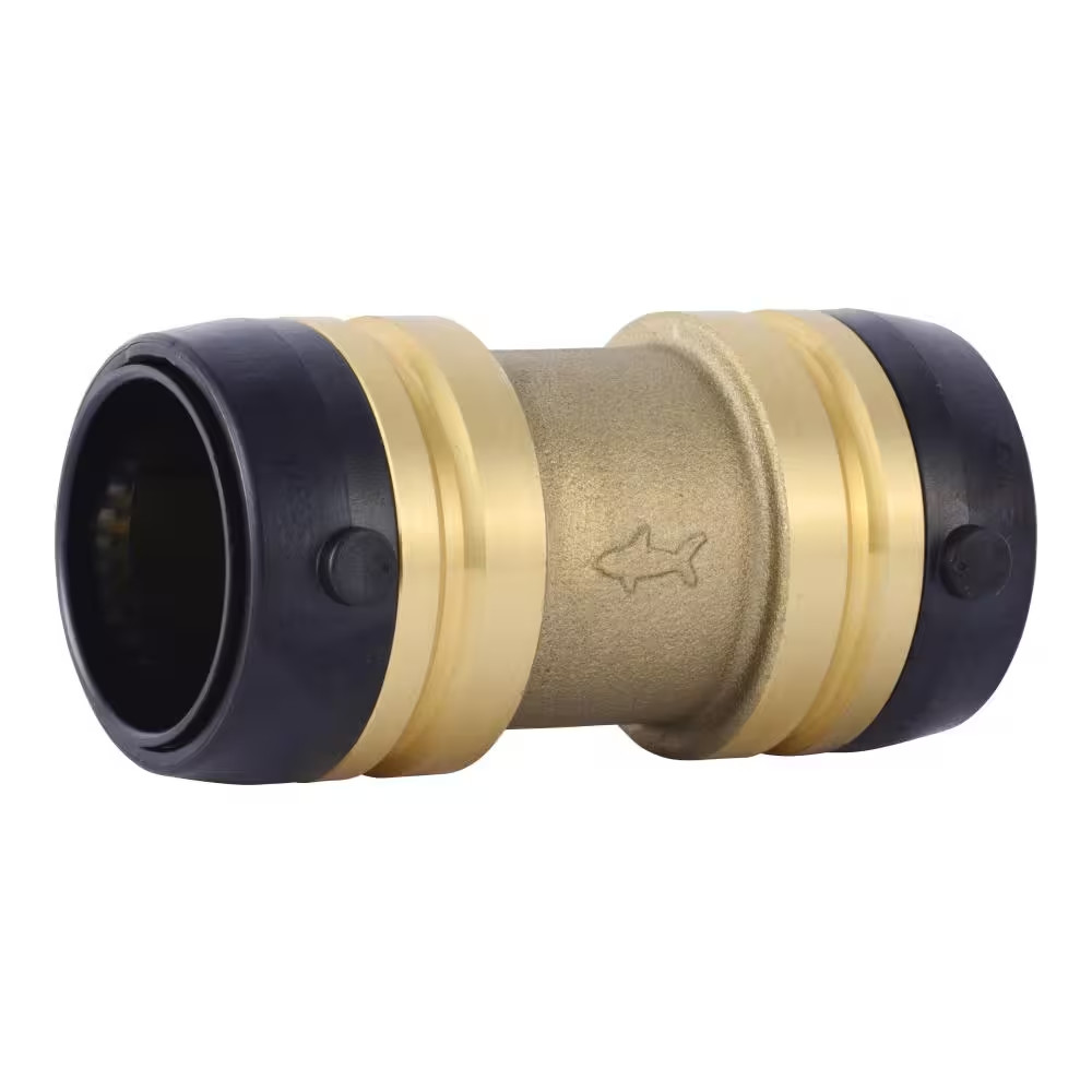 1-1/4 In. Push-To-Connect Brass Coupling Fitting