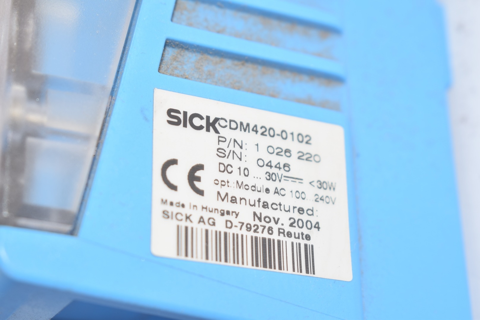 SICK CDM420-0102 Connection Module 1 026 220, Power Supply Sensor