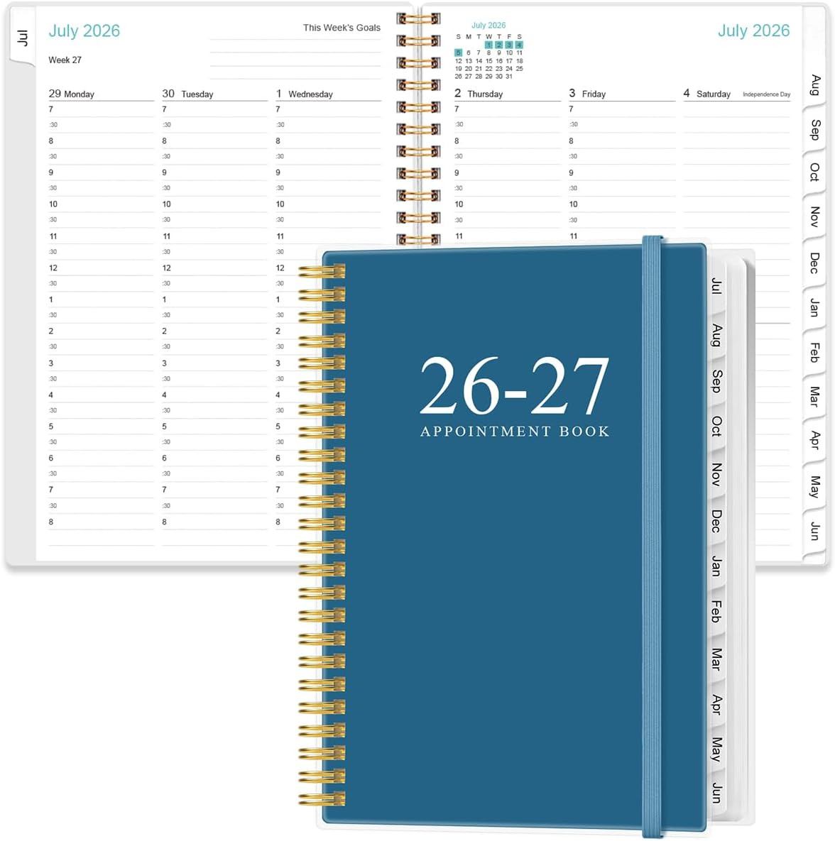 2026-2027 Appointment Book & Planner – 2026-2027 Daily Hourly Planner from July
