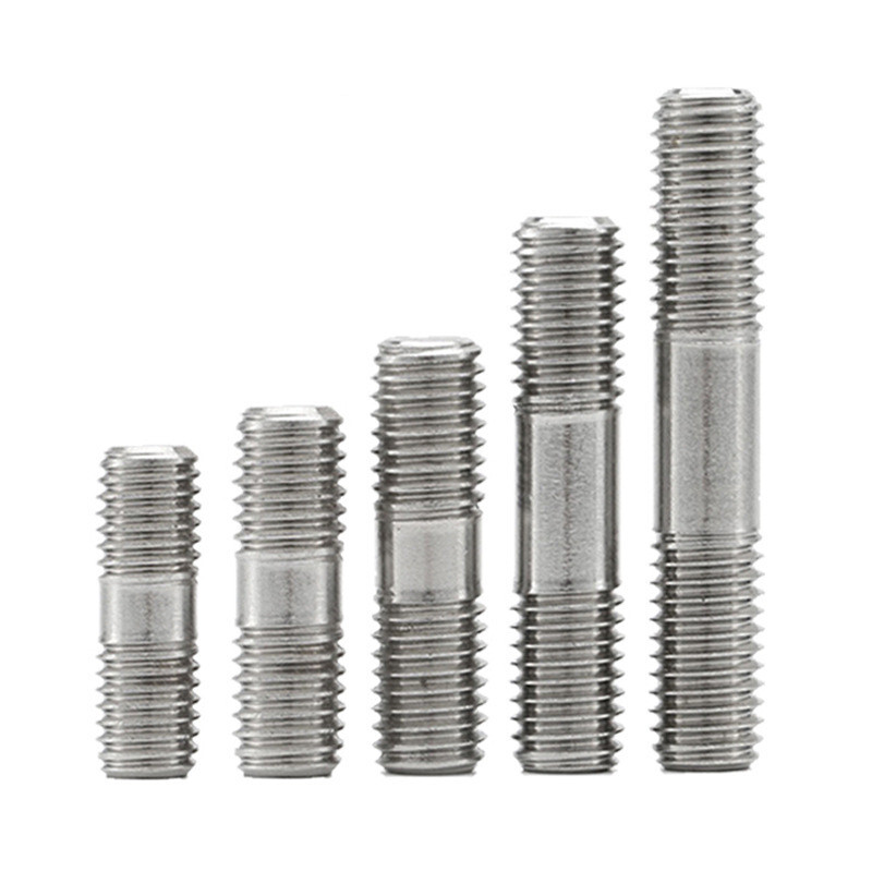 2/5 M3-M12 Metric 304 Stainless Steel Double End Threaded Stud Bolts Screws Rod