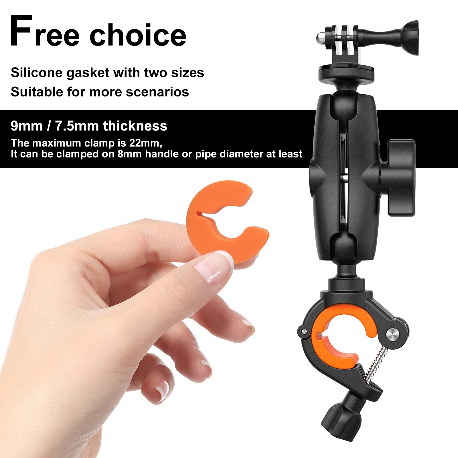 Handlebar/Seatpost/Pole Mount for Insta360 ACE Pro One X4 X3, X2, X, One R, R…