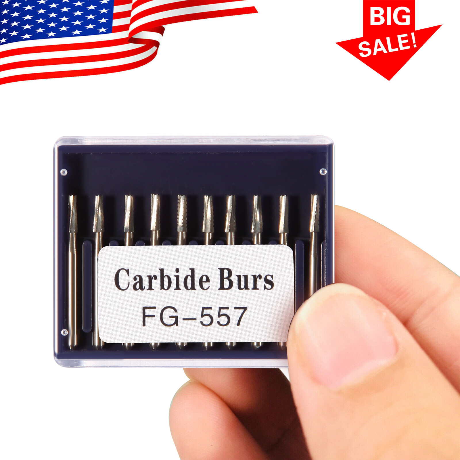 FG 557 Carbide Burs – Friction Grip for High-Speed Handpieces, Type