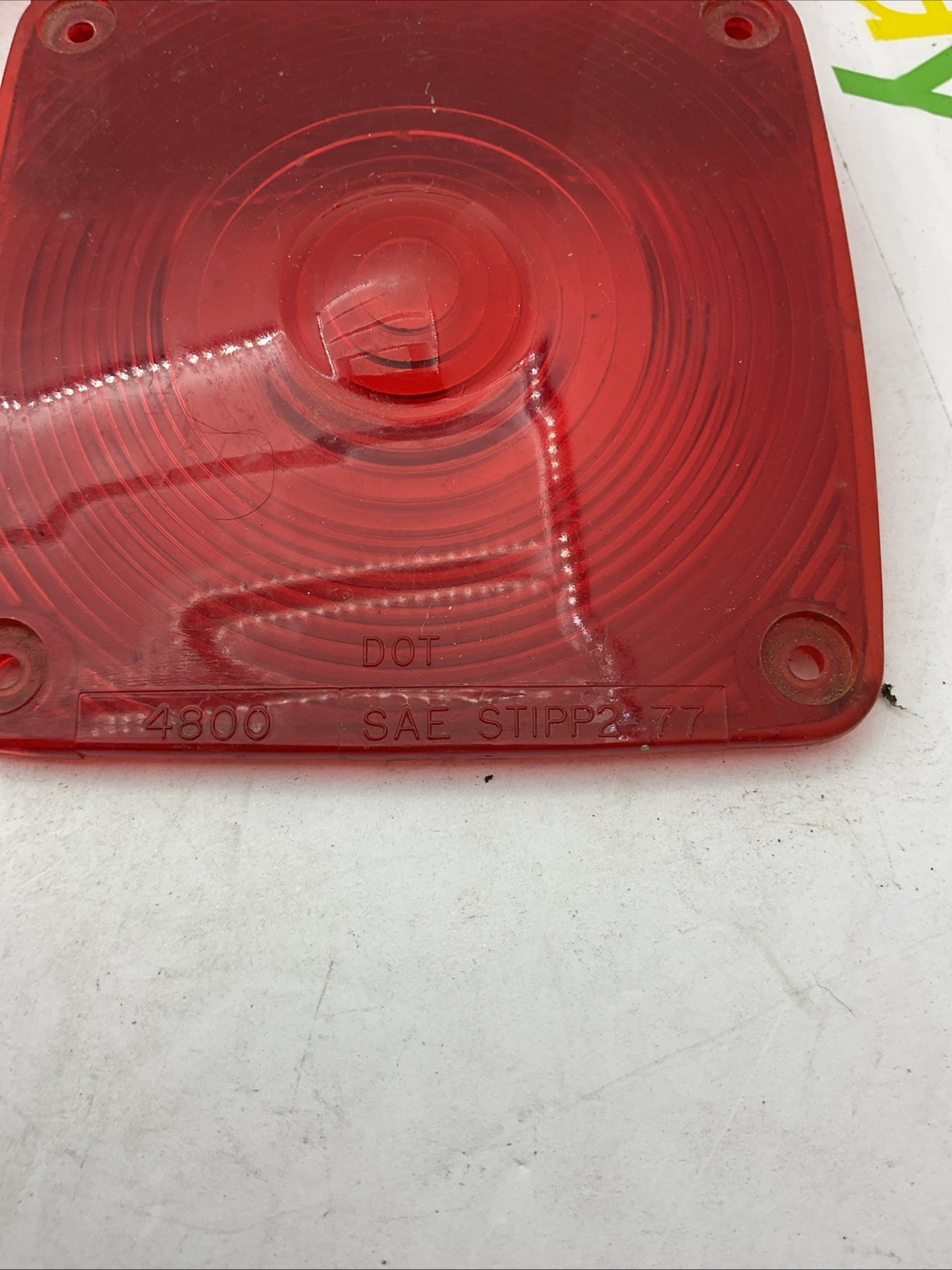 Signal-Stat 4800 RED Tail Light Lamp Lens 4-1/2″ Lot Of 4 Pieces Fast Shippin