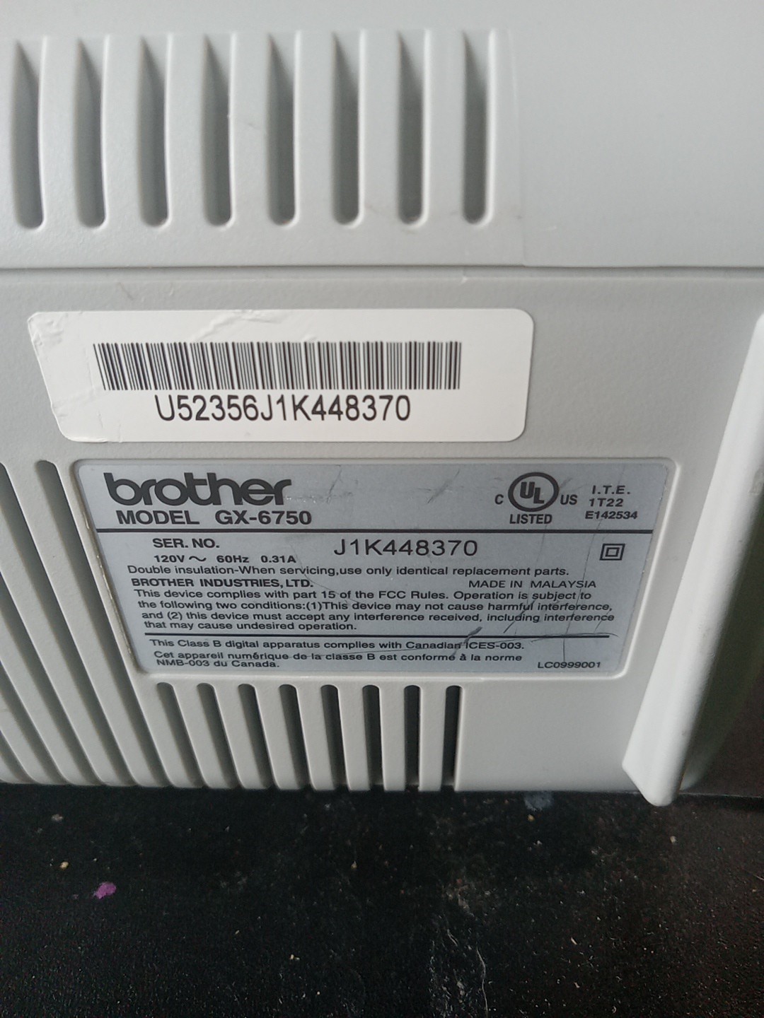 Brother Correctronic GX-6750 Electronic Typewriter Tested & Working