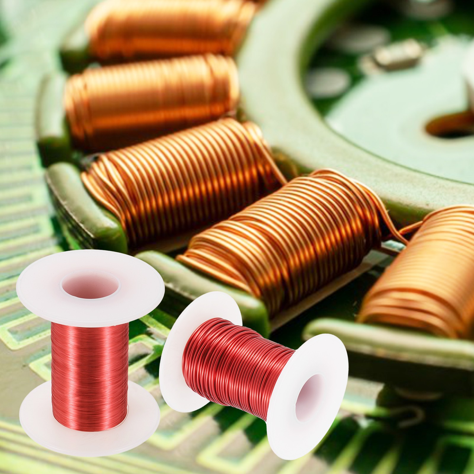 29 AWG Magnet Wire 29 Gauge 4 oz Enameled Copper Wire 155C(311F) Red White