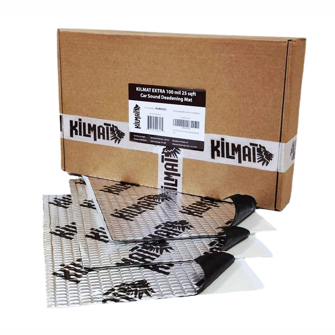 KILMAT Extra 100 mil 25 sqft Car 25 (2.4 sqm), Silver With Logo Kilmat