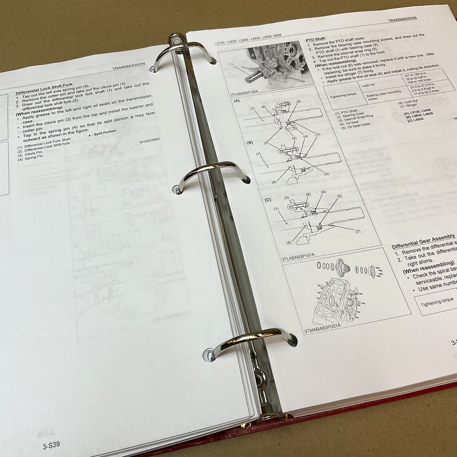 Kubota L3130 L3430 L3830 L4630 L5030 Service Manual Repair Workshop Shop Book
