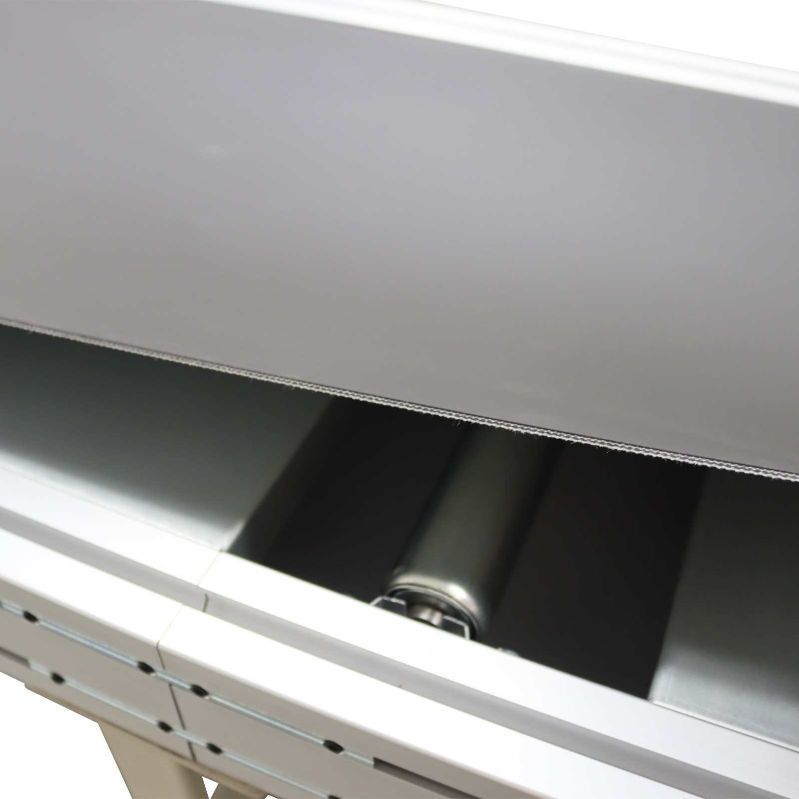 OPEN BOX! 110V Industrial PVC Conveyor Belt 118in*11.8in L*W Packing Shipping