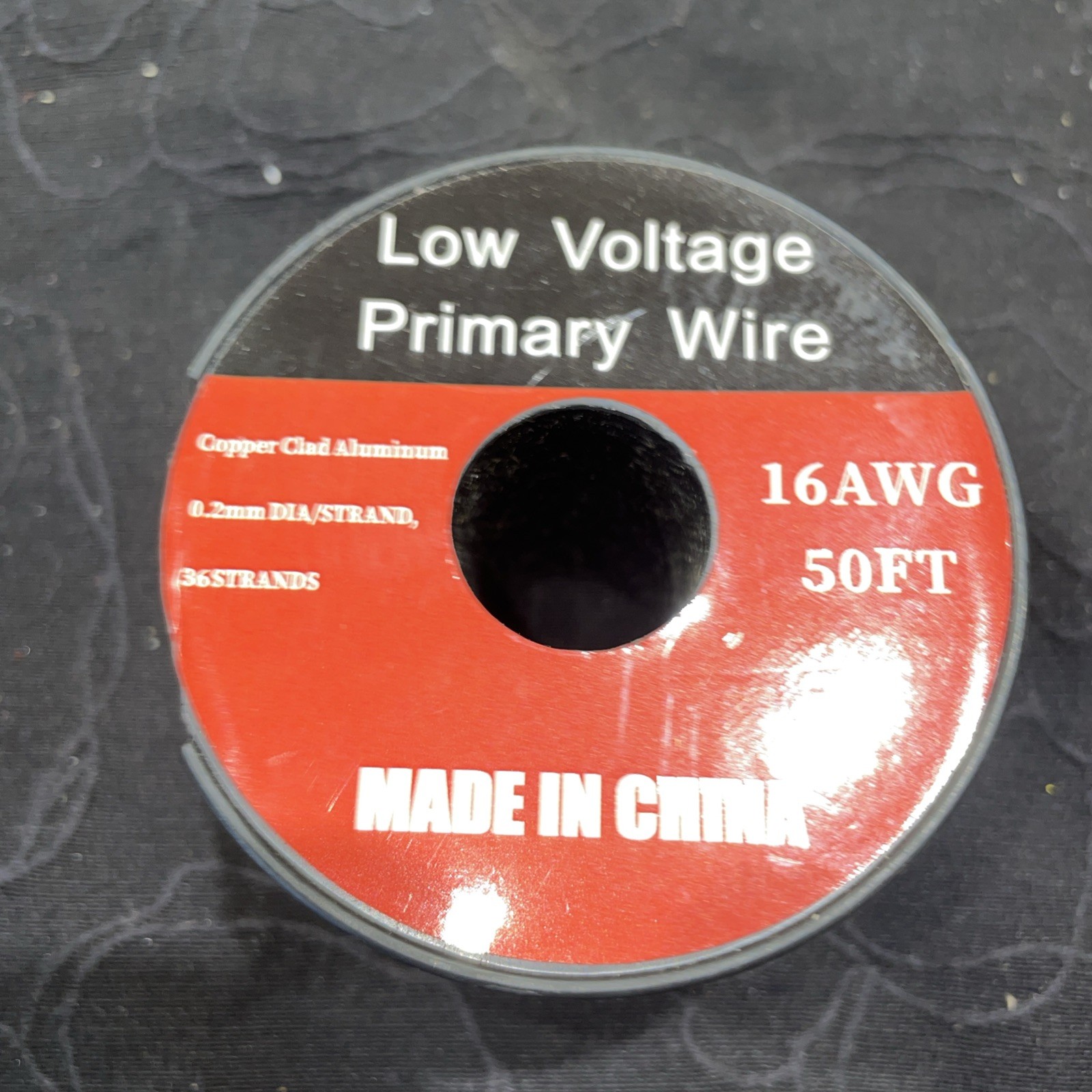 Low Voltage Primary Wire 16AWG 100FT Orange Copper Clad Aluminum