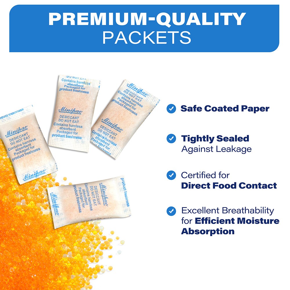 300 Packs 0.5 Gram Silica Gel Packets Desiccant Beads Dryer Moisture Absorber