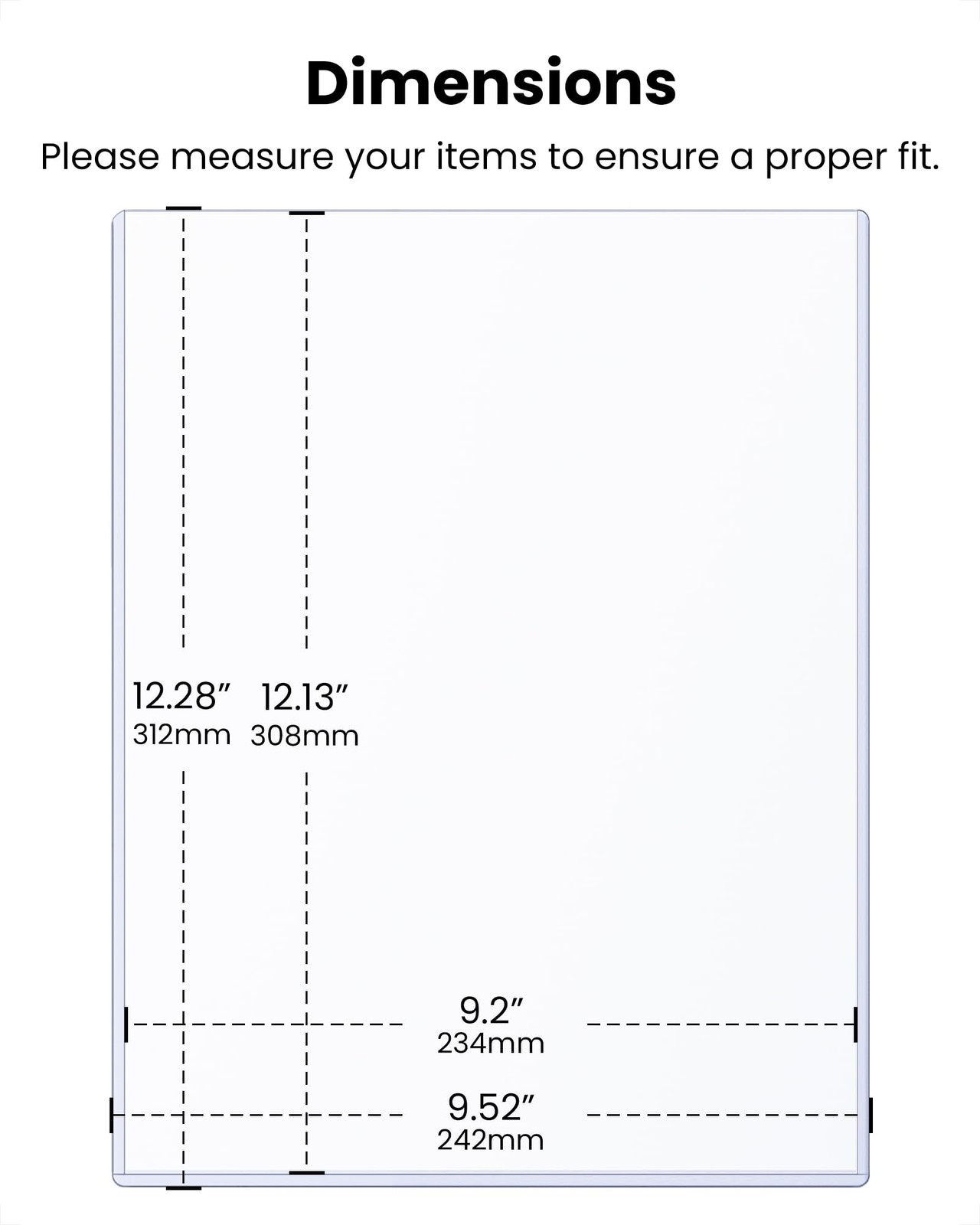 HYARUAT 9×12 Toploader – Clear Semi-Rigid PVC Sheet Protectors, Hard Plastic …