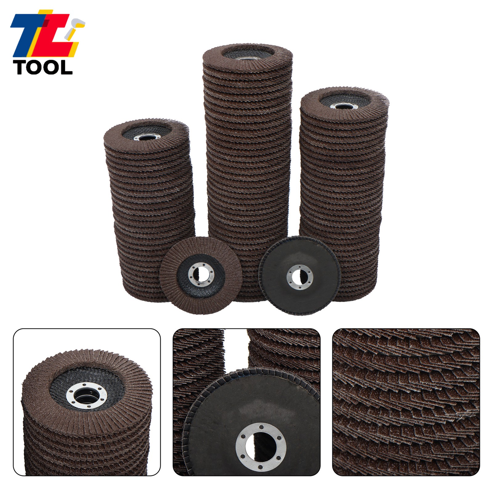 100 PCS 4-1/2″×7/8″ 40 Grit Premium Zirconia Flap Disc Sanding Grinding