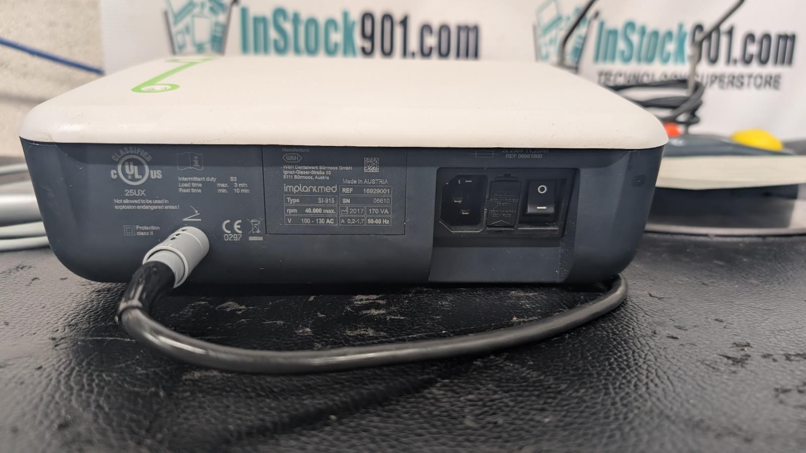 W&H Implantmed SI-915 Dental Implant Motor Console w/ Handpiece & Foot Pedal