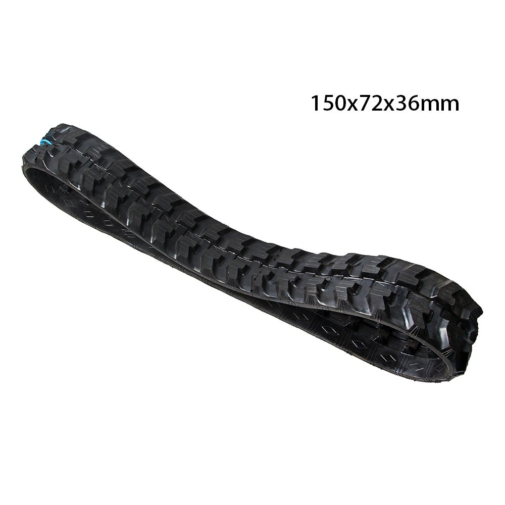 Fit for YSRT14 Mini Skid Steer Attachment Heavy Duty Rubber Track 150x72x36