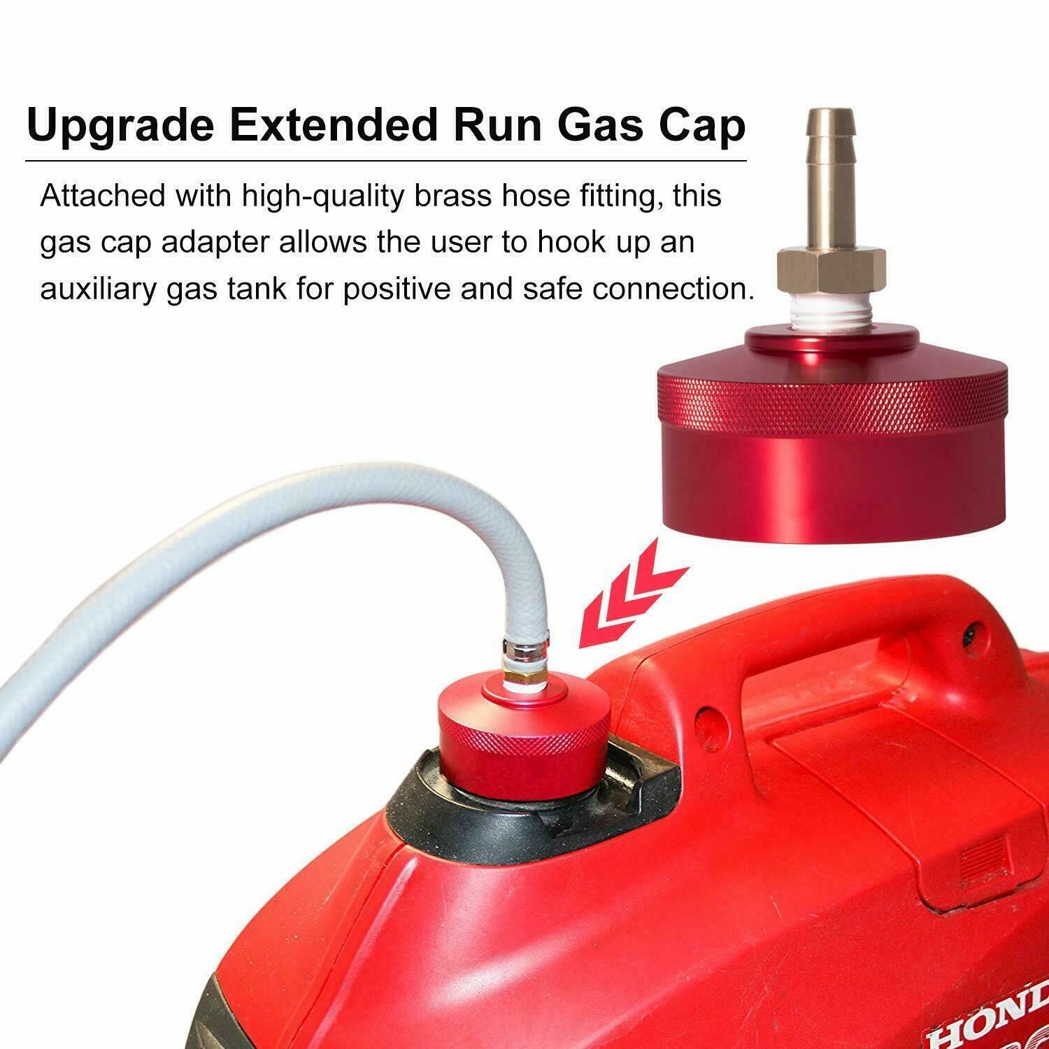Extended Run Gas Cap Hose Oil Funnel Dipstick Kit For Honda Generator EU2200i