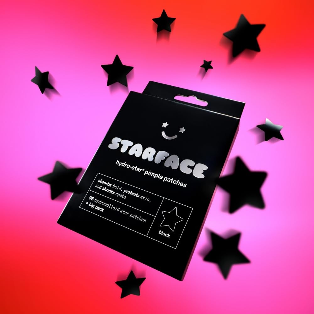 Starface World Starface Black Star Big Pack Hydrocolloid Pimple Patches Absorb