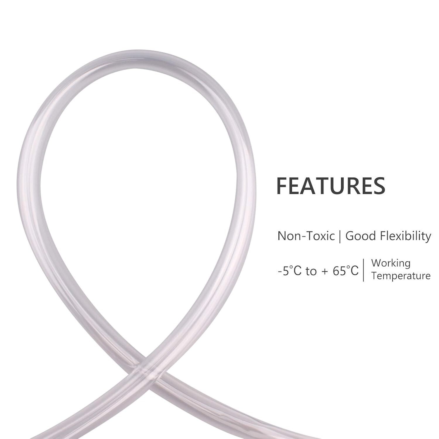 PVC Vinyl Tubing 1/4 inch OD 0.042″ Wall 100 Ft White Hose Plastic Tubing – USA