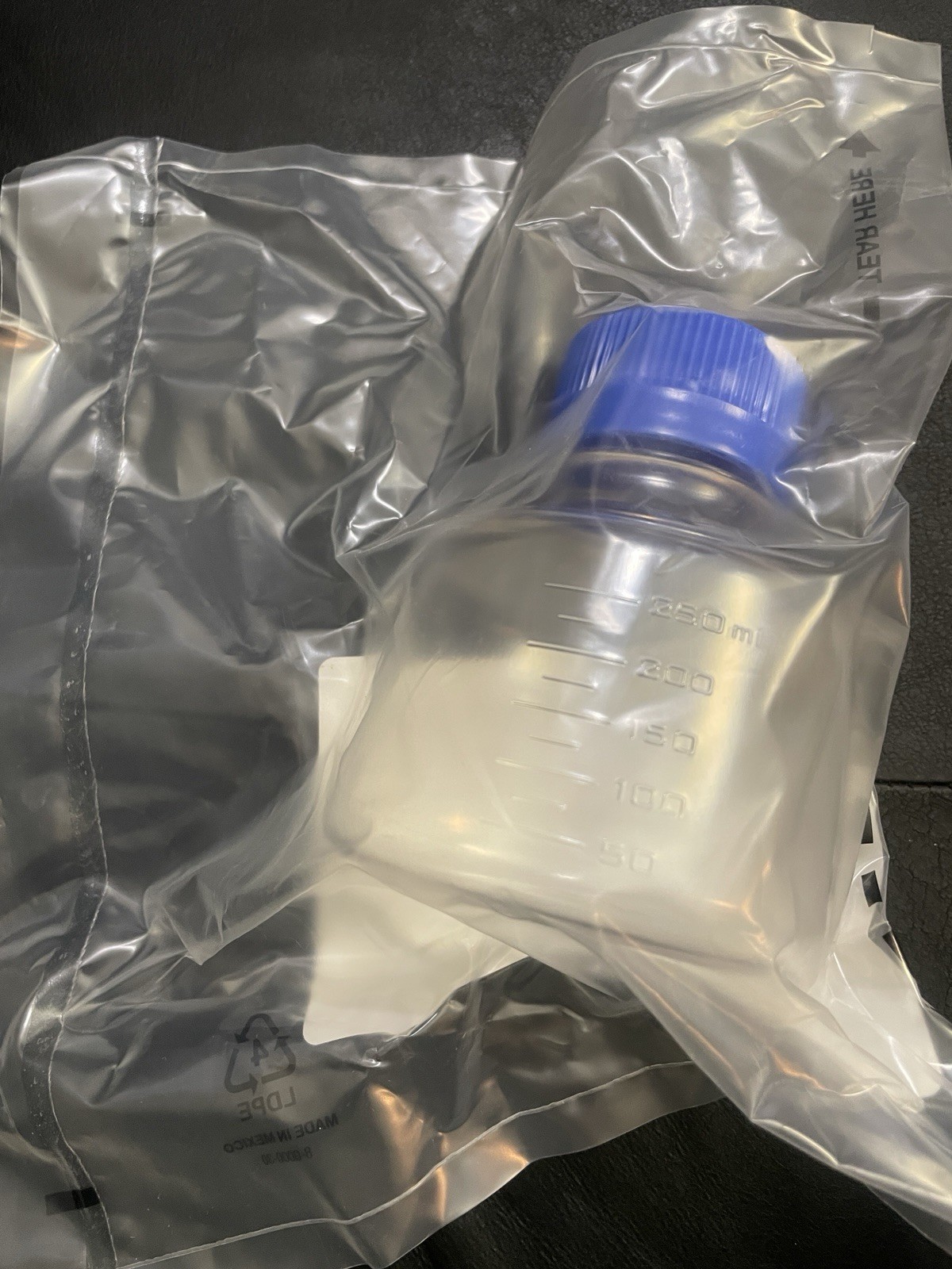 FISHERBRAND 250mL FILTER RECEIVERS/ STORAGE BOTTLES FB12566514 BOX OF 24