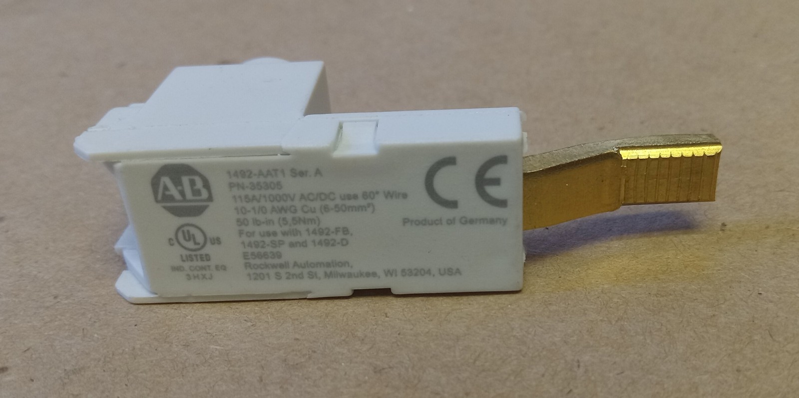 Allen Bradley 1492-AAT1 Terminals SER A New