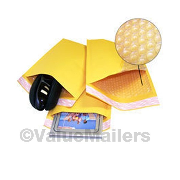 1000 #0 6×10 ” Valuemailers Brand ” Kraft Bubble Mailers Padded Envelopes Bags