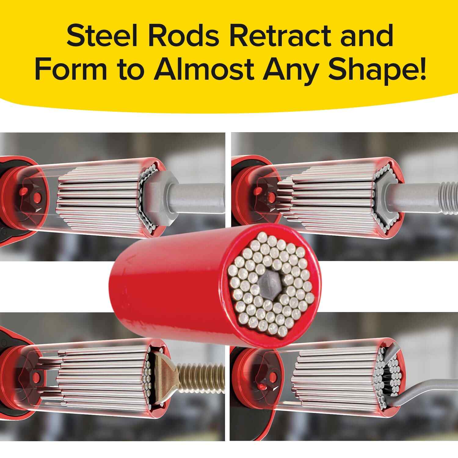 Red Dog Socket AS-SEEN-ON-TV w/ Bonus Drill Adapter Use with Most Socket