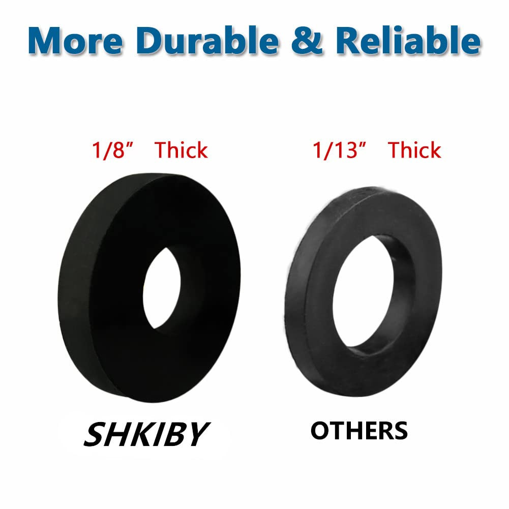Heavy Duty Rubber Washers (25 Pcs) – Abrasion Resistant, 1 OD X 1/4 ID X 1/8 Inc