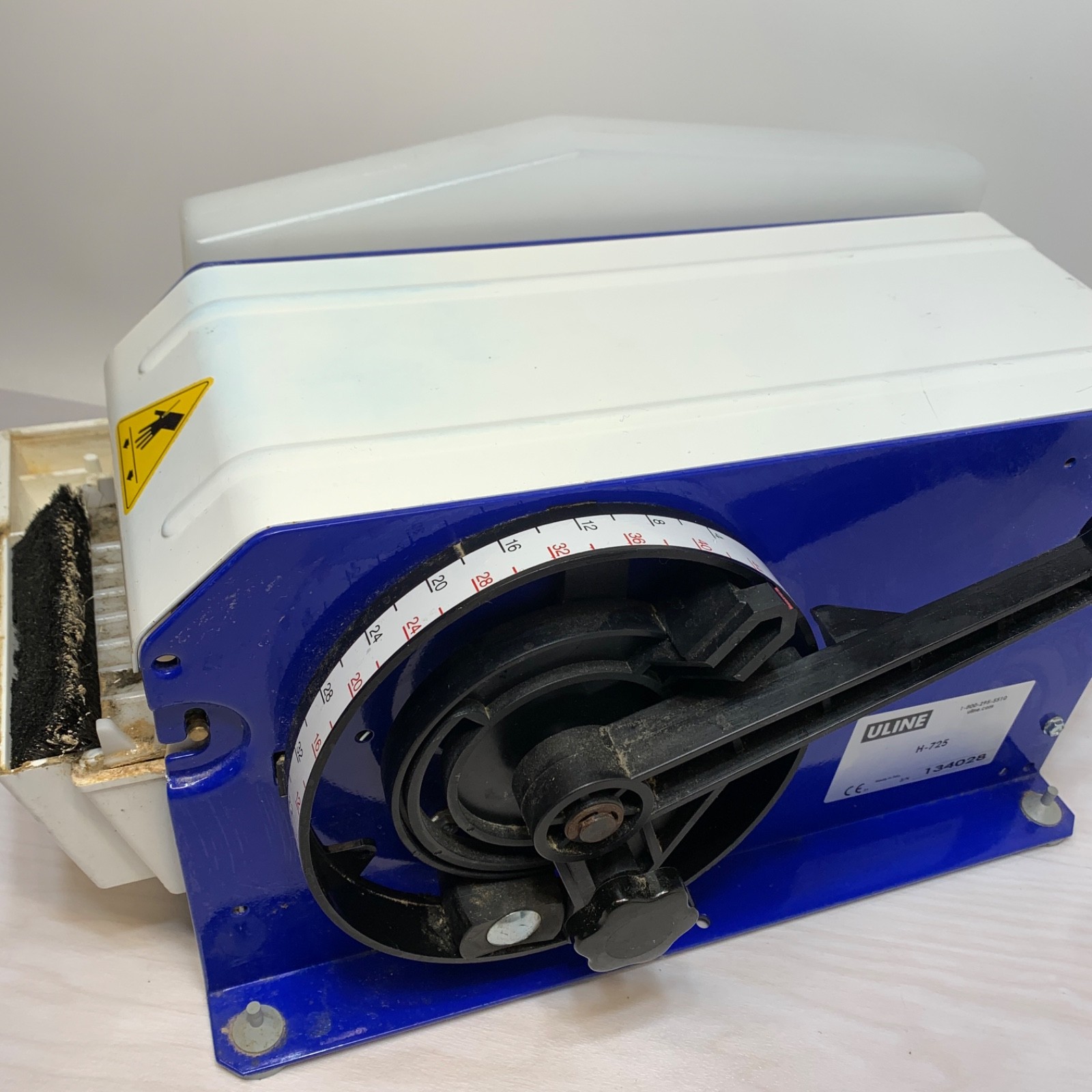 ULINE H-725 Water-Activated Gummed Tape Dispenser Manual Made in Italy WAT Unit