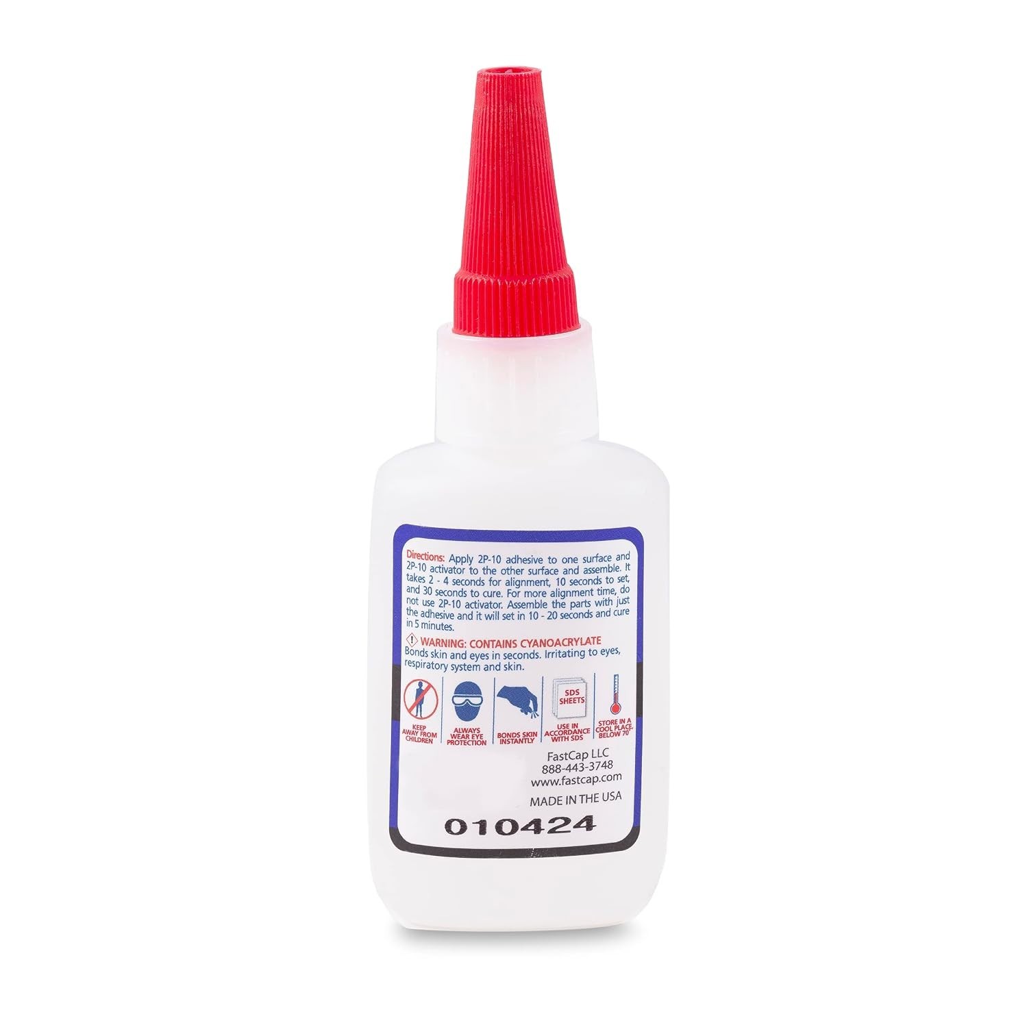 FastCap 2P 10 Thick Cyanoacrylate Super Glue 2 25 Oz 64G