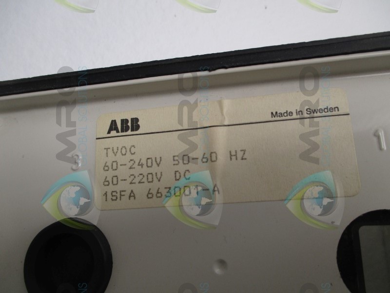 ABB TVOC 1SFA663001-A ARC MONITOR UNMP