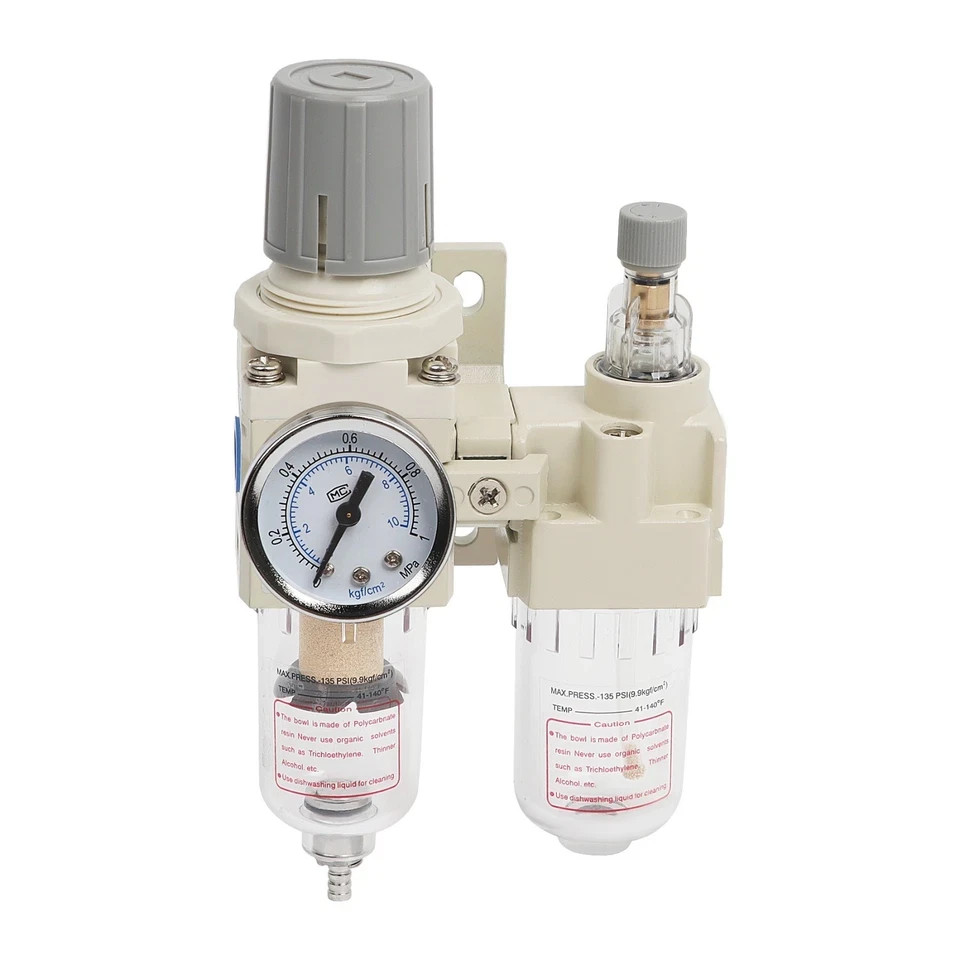 LokoCar 1/4″ NPT Compressed Air Filter Regulator Water/Oil Trap Separator