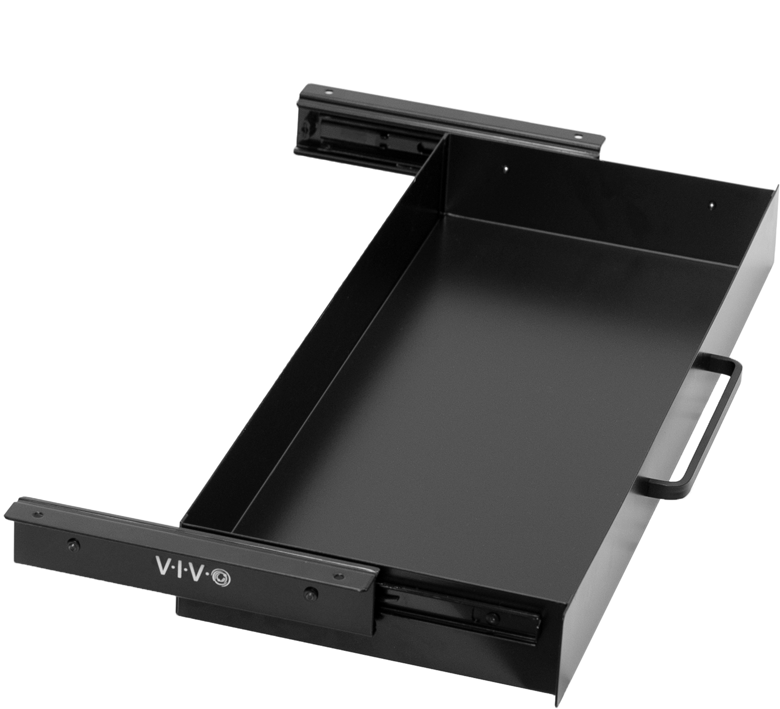 VIVO Black 22″ Space Saver Sliding Under Desk Storage Drawer with Pull Handle