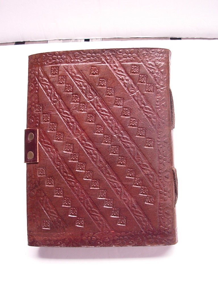 Handcrafted Leather Double Dragon Journal Metal Latch Unlined Pages India 5 x 7