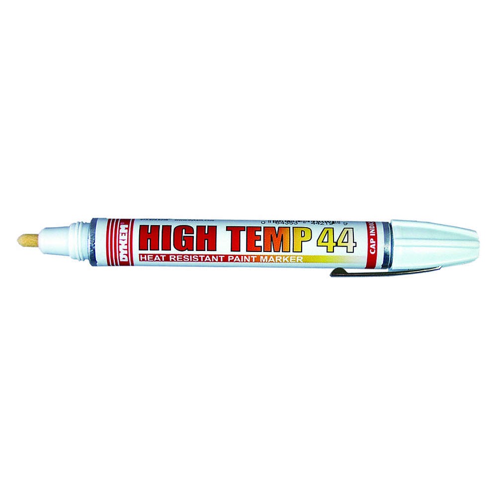 DYKEM 44219 Paint Marker,High Temp,White,Medium Tip 49AY05