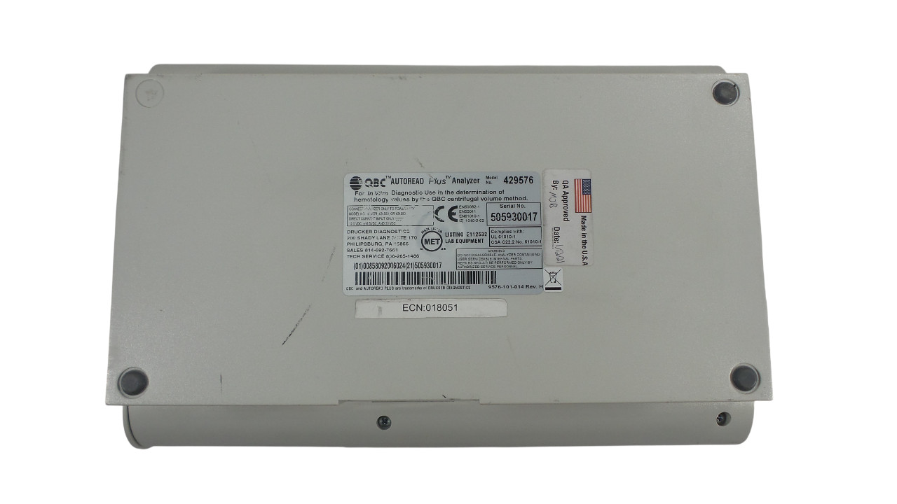 Becton Dickinson QBC Autoread Plus analyzer 429576 – Free Shipping