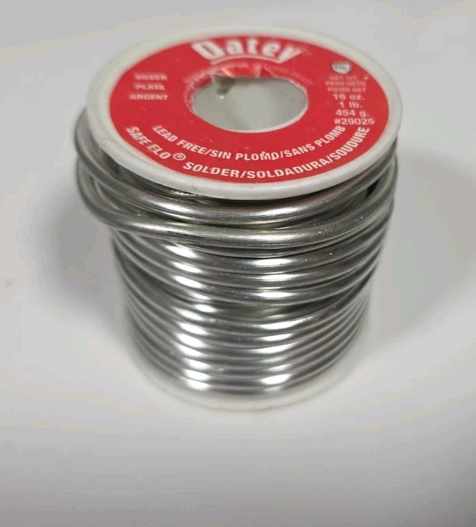 Oatey Safe Flo Lead Free Solder #29025 Silver Bearing Wire 1.02Lbs