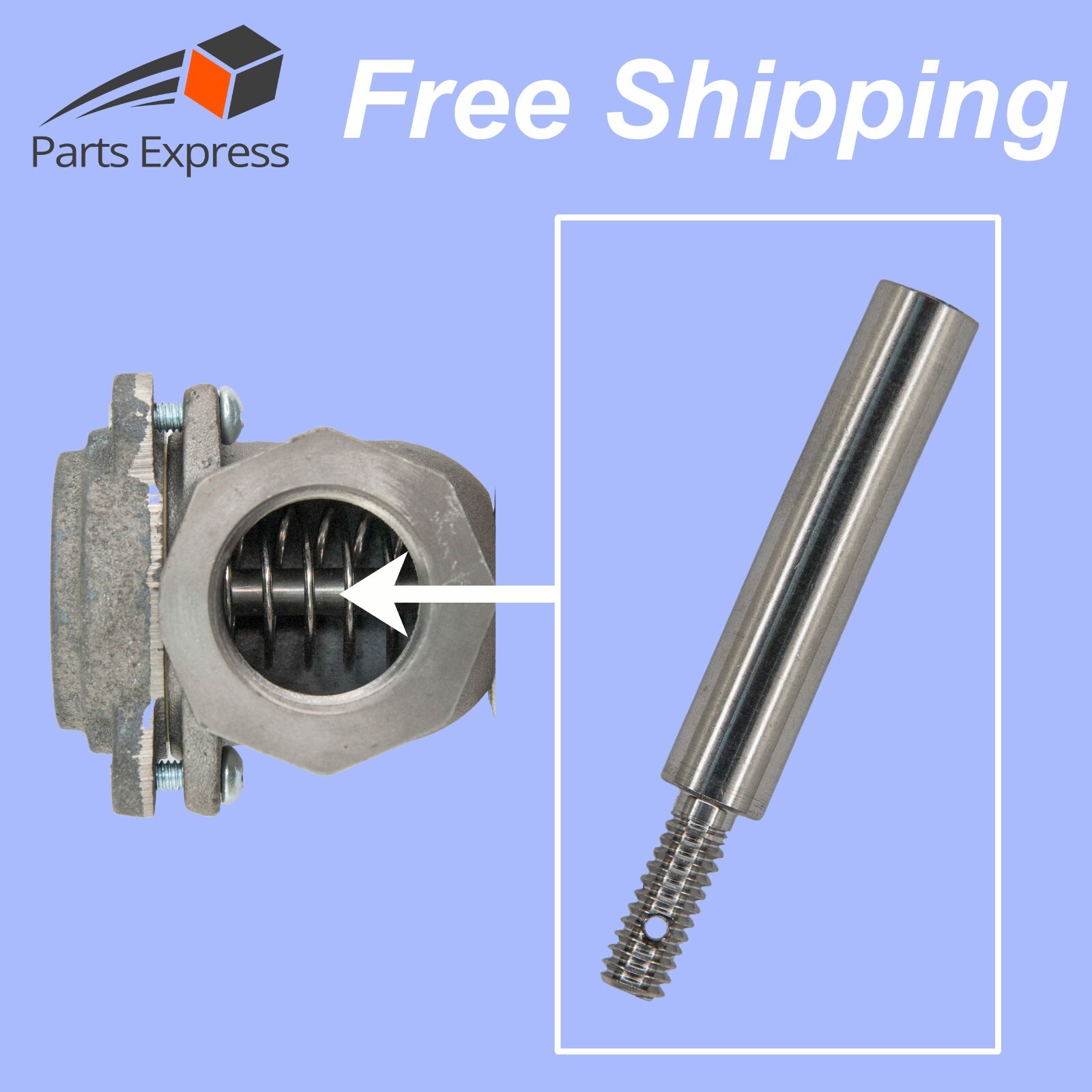 Replacement Shaft Extension for UNIPRESS Vacuum Valve #17500 (Part# 17487-00)