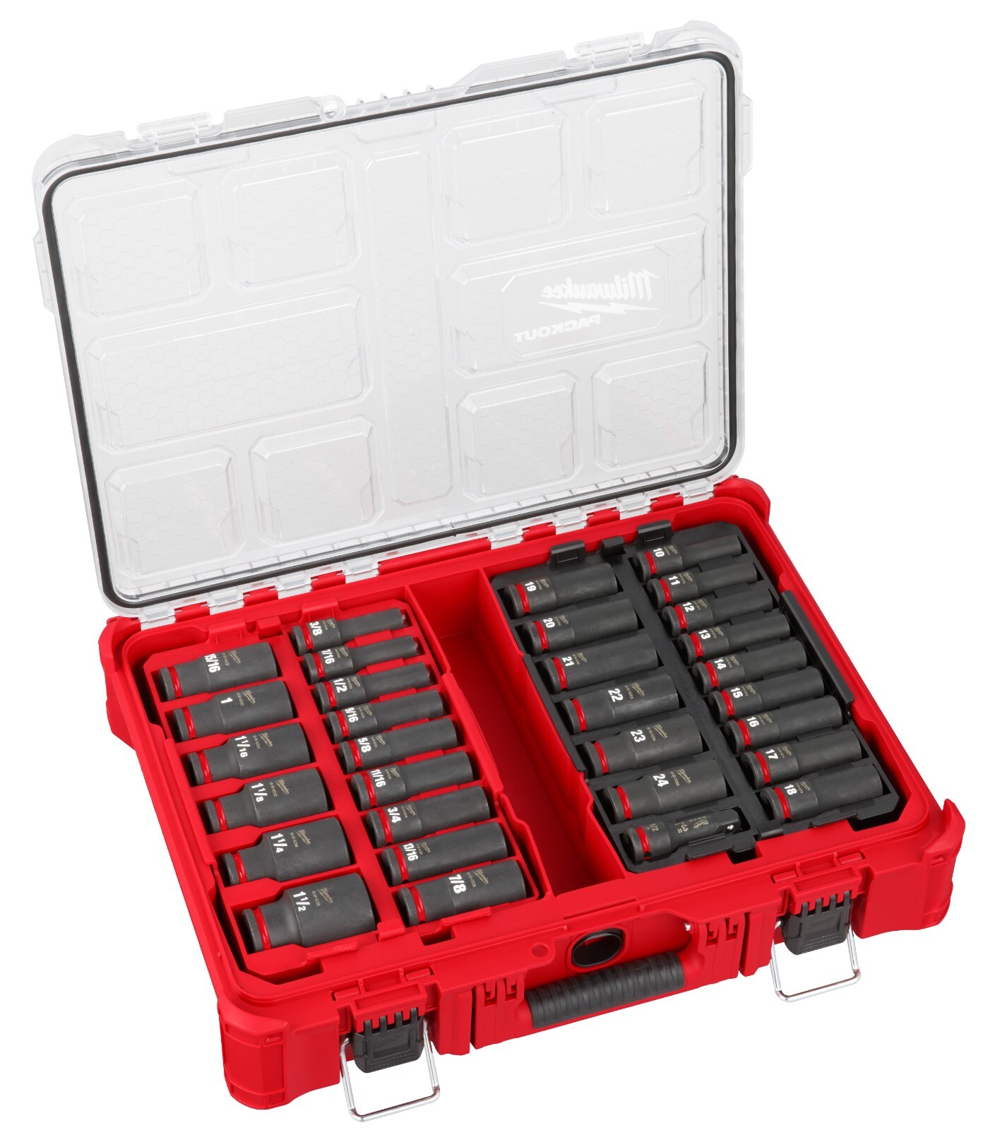 Milwaukee 49-66-6806 SHOCKWAVE Impact Duty Socket 1/2” Dr 31PC PACKOUT Set