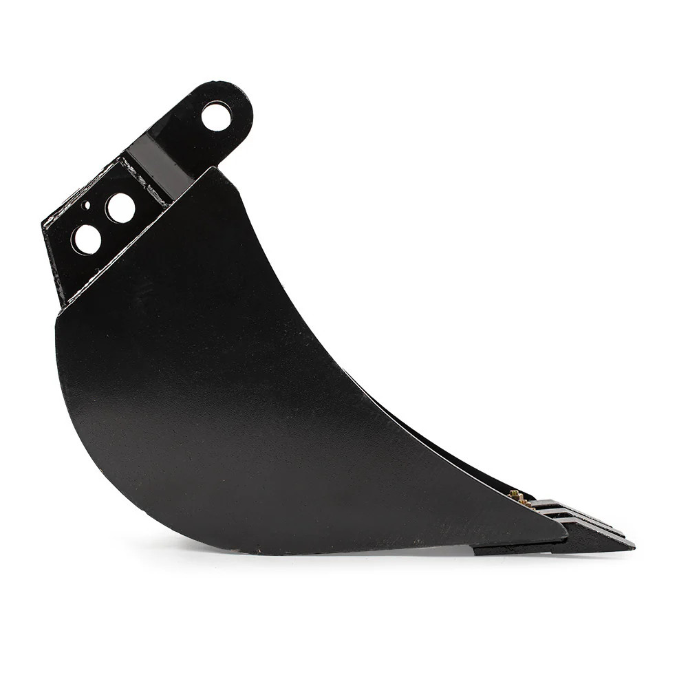 Titan Attachments 10″ Front Hoe & Backhoe Bucket, Replaceable Carbon Steel Teeth
