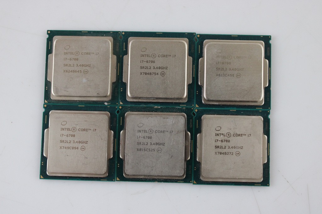 Lot of 6 Intel Core i7-6700 SR2L2 3.40GHz Quad-Core 8MB LGA1151 Desktop CPU Proc