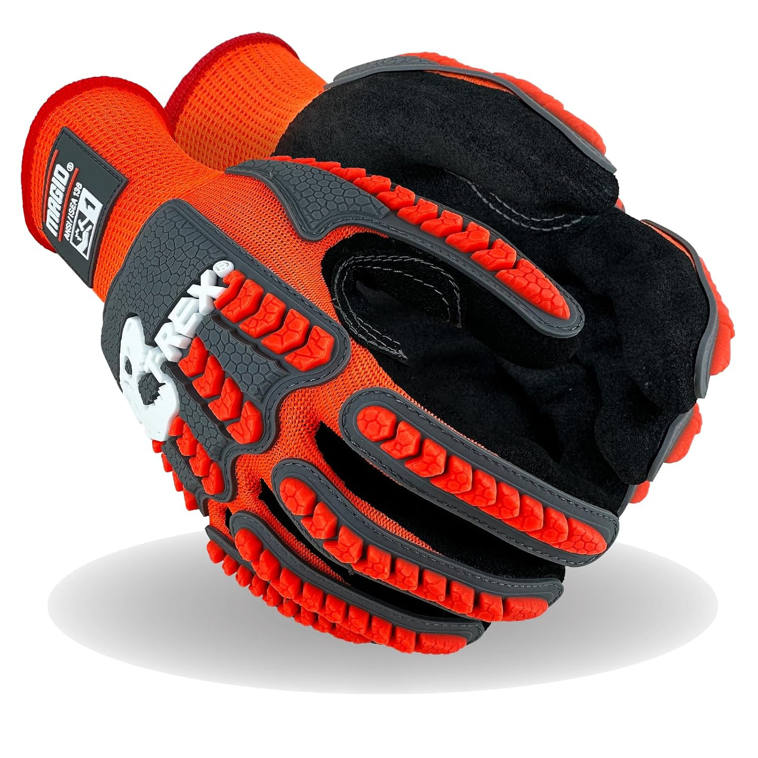 T-REX TRX400 Impact Gloves, Sandy Nitrile, 144 Pairs, Size 10/XL