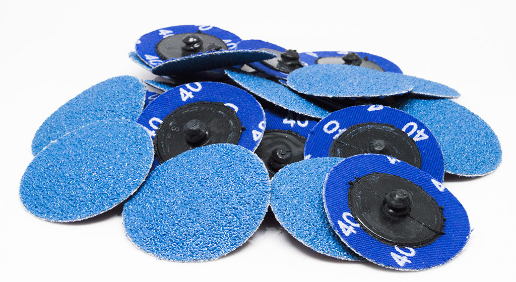 25 – 2″ Roloc Zirconia Quick Change Sanding Disc 80 Grit