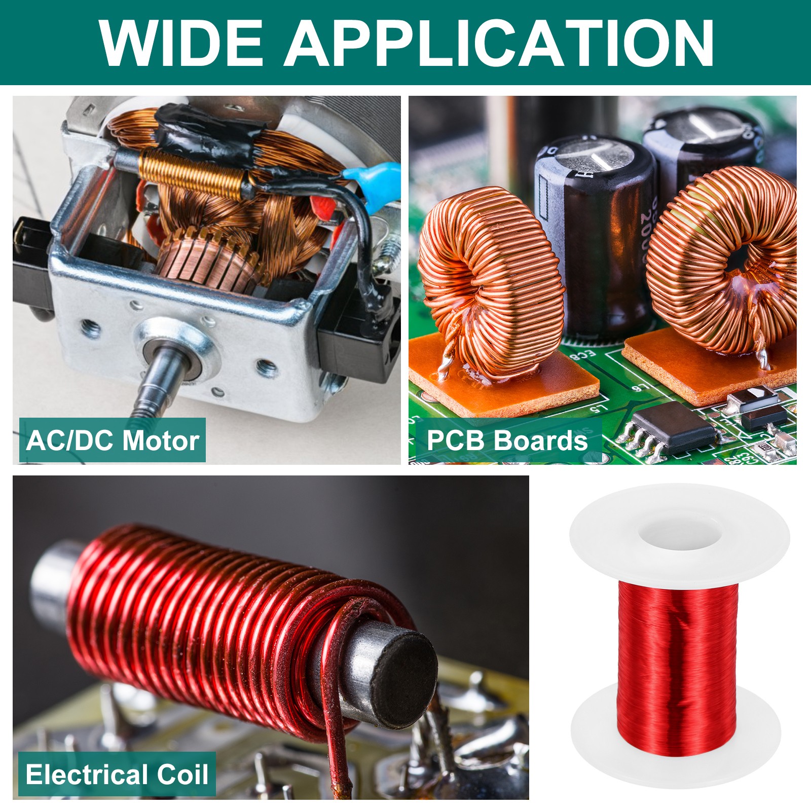 44 AWG Magnet Wire 2 oz Magnetic Coil Wire 155C(311F)