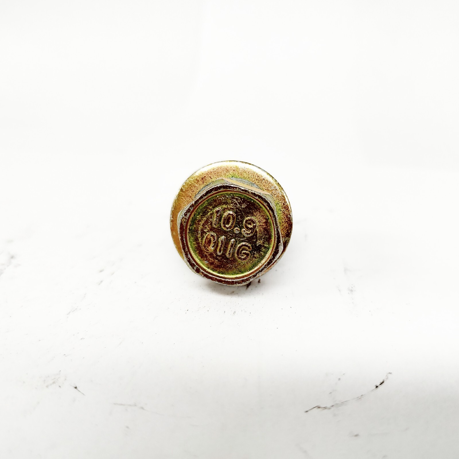 M12-1.75 X 30mm, 4037 Alloy Class 10.9 Sems DIN 933, Yellow Zinc Bolts, 275-QTY