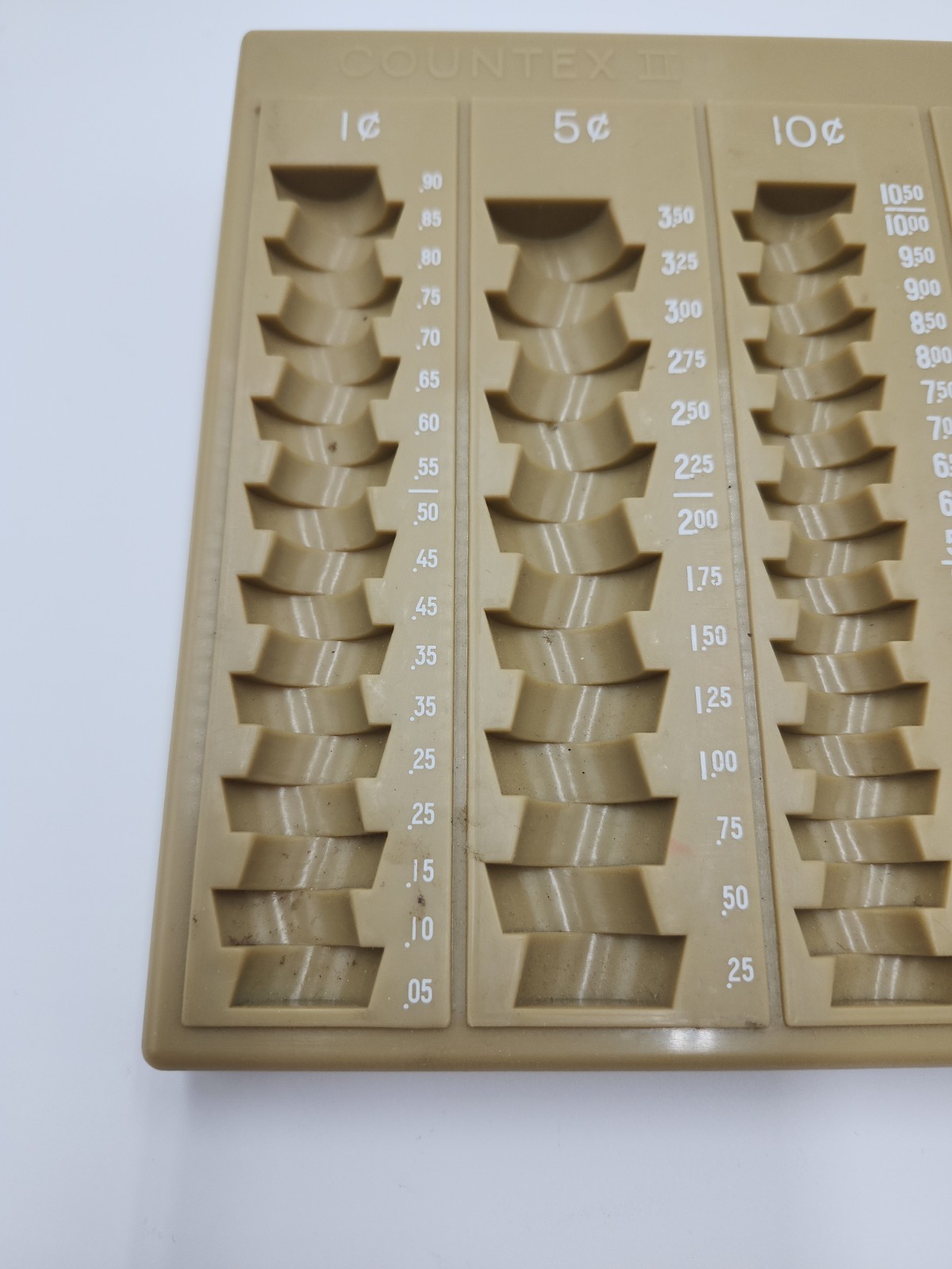 MMF Industries Countex II One-Piece Plastic Coin Counting Tray/Coin Sorter GUC